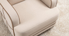 Кресло для отдыха Черри ТК 284 велюр Irida 02 светло-бежевый, Эвита шоколад бежево-коричневый