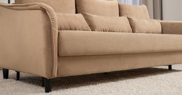 Диван-кровать прямой Берта ТД 772 велюр Mirage otter коричневый