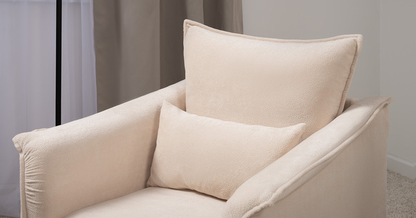 Кресло для отдыха Берта ТК 771 велюр Mirage semolina молочный