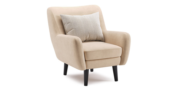 Кресло для отдыха Дакота ТК 582 велюр Vendetta 02 кремовый, Riga 1598 z1 col 6 бежевый