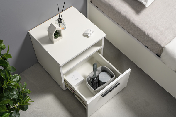 Тумба прикроватная Эйр 16.12 белый PE шагрень