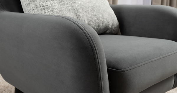 Кресло для отдыха Дакота ТК 586 велюр Vendetta 11 графитовый серый, Albus Zemin 1735 z1 col 2 белый