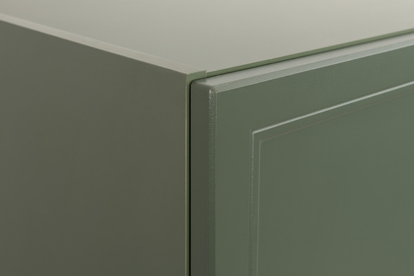 Шкаф для одежды Марион 16.340.03 дымчатый зеленый K521, олива шагрень AG 1050 ПВХ (собирается на любую сторону)