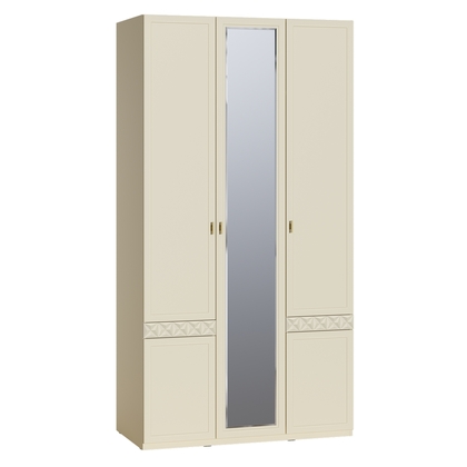 Шкаф для одежды Марион 16.340.03 слоновая кость С341 PE, слоновая кость 6898 ПВХ (собирается на любую сторону)