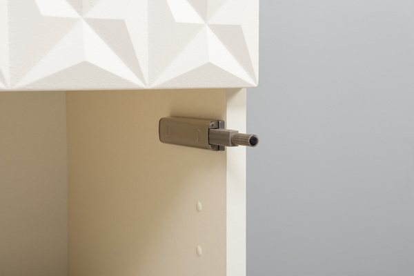 Гостиная Марион композиция 1 слоновая кость С341 PE, слоновая кость 6898 ПВХ, белый PE шагрень (собирается на любую сторону)