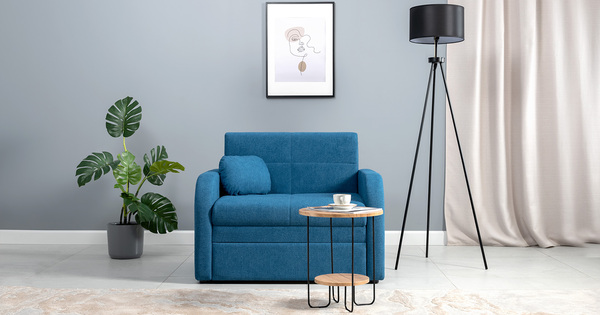 Кресло-кровать Тео (85) ТК 908 велюр Danco 784 синий