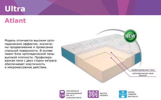 Матрас "Ultra" Atlant