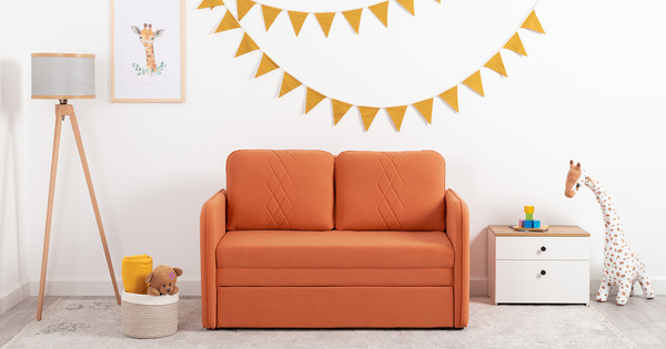 Диван-кровать прямой Юта (120) ТД 523 велюр Вивальди 31 медный