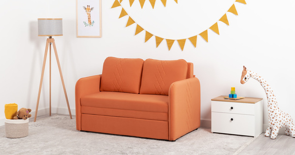 Диван-кровать прямой Юта (120) ТД 523 велюр Вивальди 31 медный