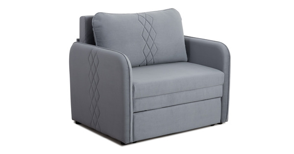 Кресло-кровать Юта (85) ТК 520 велюр Вивальди 12 сине-серый