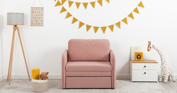 Кресло-кровать Юта (85) ТК 522 велюр Вивальди 27 пастельный коралловый